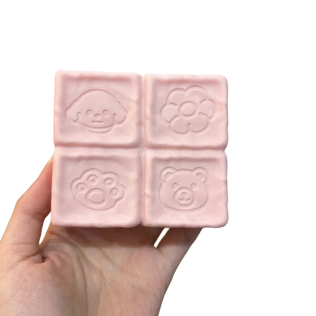Squishy Strawberry Cube Squeeze Toys Slow Rebound Soft Stress Relief Sensory Fidget Toys Anti Anxiety Squeeze Toys for Adults