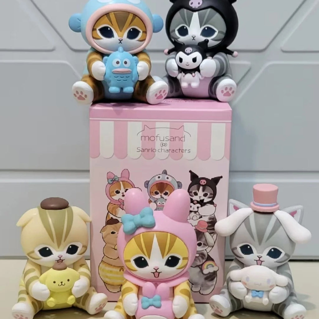 Mofusand Shark Cat Blind Box – Vinyl Collectible Figure | Cute Cat Toy & Mystery Gift