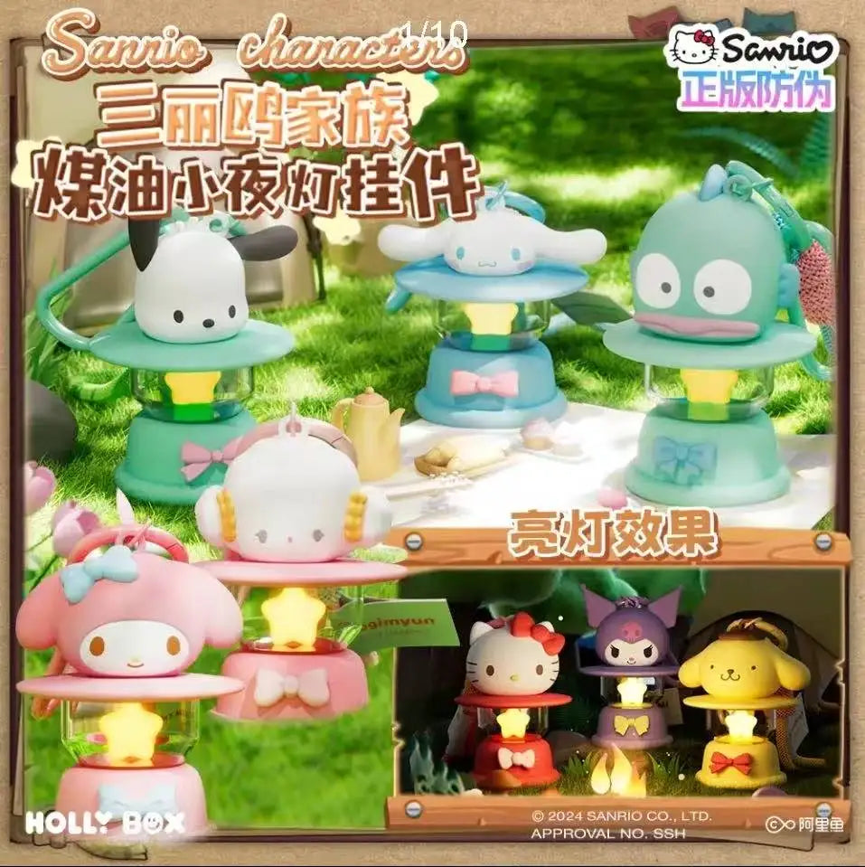 Sanrio LED Night Light Keychain – Hello Kitty, Cinnamoroll & Kuromi Pendant