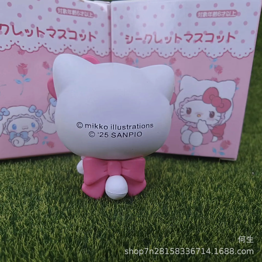 Sanrio Characters Blind Box Hello Kitty Kuromi Cinnamoroll Mymelody Mikko Illustration Joint Model Collectible Boy Girls Gifts
