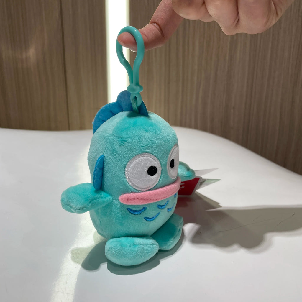 Sanrio Plush Pendant Charm - Kawaii Hangyodon Kuromi My Melody Stuffed Doll Keychain - Birthday Gift