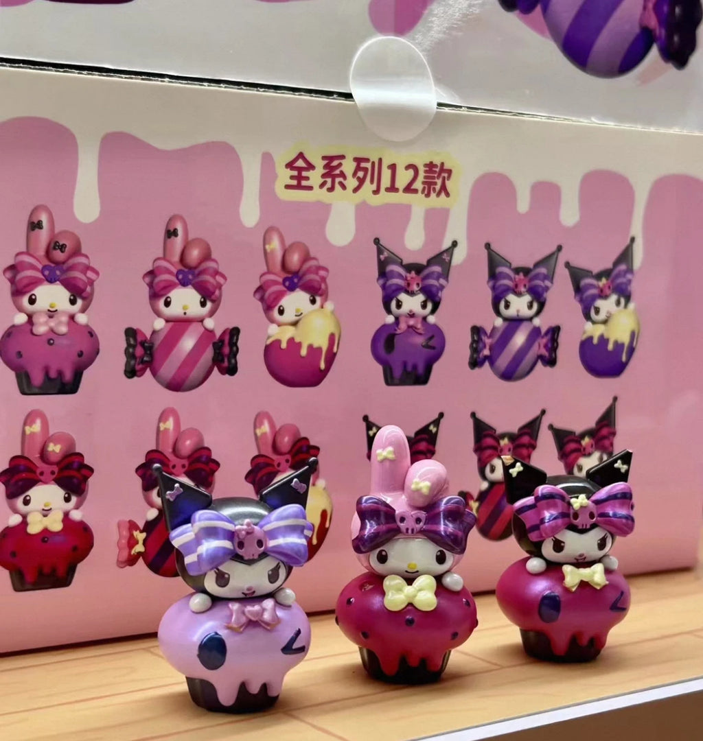 Genuine Sanrio Characters Kawaii Hello Kitty My Melody Kuromi Cinnamoroll Sugar Heart Honey Blind Bag Birthday Gift Trendy Toys