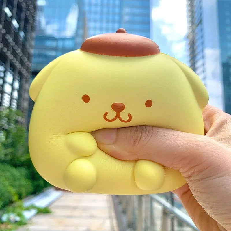 Hello Kitty & Kuromi Squishy Squeeze Toys - Kawaii Soft Slow Rising Cartoon Fidget Toys, Anime Birthday Party Gift