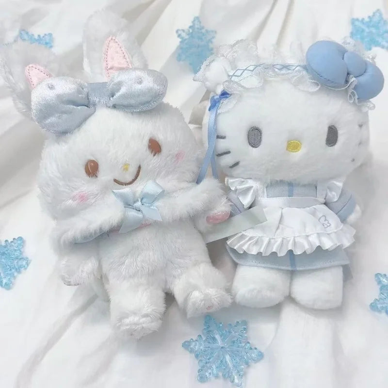 Sanrio Angel Series Plush Keychain – Hello Kitty, Kuromi & Cinnamoroll Mini Doll Pendant
