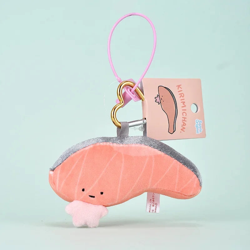 Sanrio Plush Keychain – Kawaii Character Stuffed Doll Pendant (Keroppi, Gudetama & More)