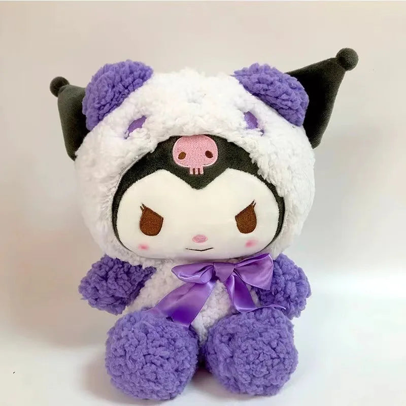 Sanrio 25cm Plush Stuffed Doll - Kawaii Kuromi My Melody Cinnamoroll Soft Animal Plushie Pillow - Birthday & Holiday Gift