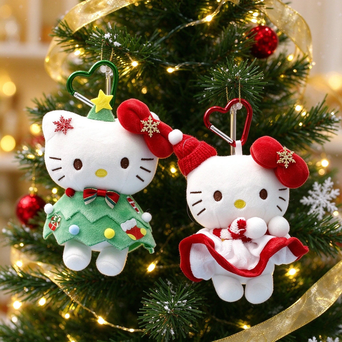 🎄 Hello Kitty Christmas Plush Bag Charm 🎀 | Festive Little Companion ✨