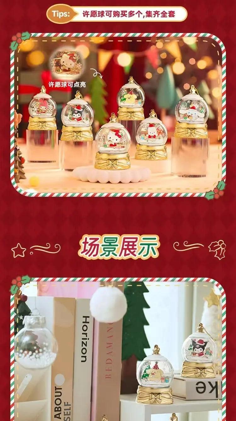 🎄 Kawaii Character Christmas Globe Decoration 🎀 | Festive Little Scene ✨