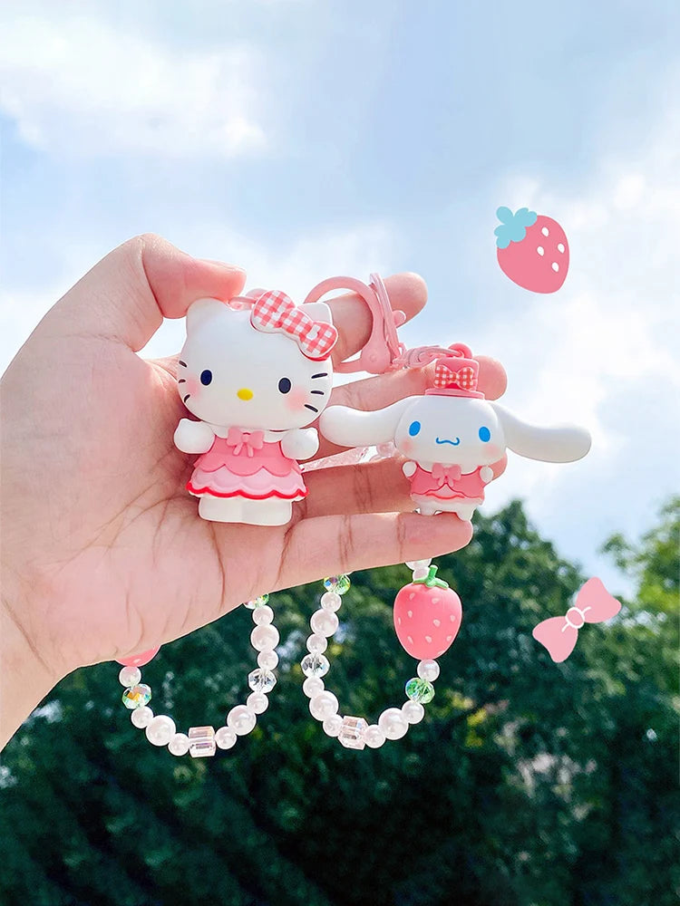 Sanrio Handmade Doll Keychain – Hello Kitty, Cinnamoroll & Kuromi Backpack Charm
