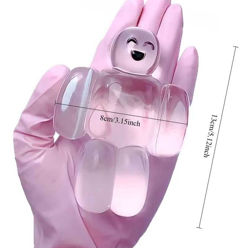 Squishy Transparent Jelly Robot Squeeze Toy - Cute Super Soft Slow Rebound Water Sense Cartoon Kawaii Gift