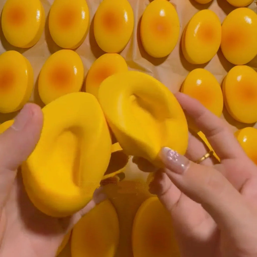 Squishy Cheese Bread Squeeze Toy - Soft Slow Rising Kawaii Food Fidget Toy, Fun Sensory Gift for Kids & Adults
