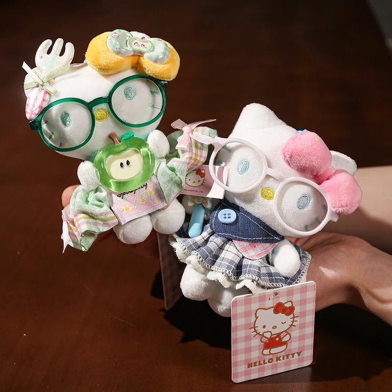 Sanrio Hello Kitty Plush Stuffed Pendant Keychain - 15cm Kawaii Kitty Cat Charm - Birthday Gift