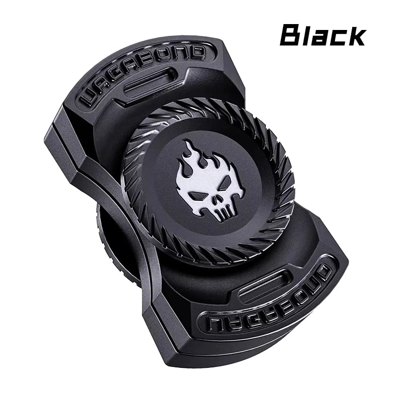 3-in-1 Skeleton Ghost EDC Fidget Toy - Alloy Spinner, Slider & Sound Coin Fidget Set