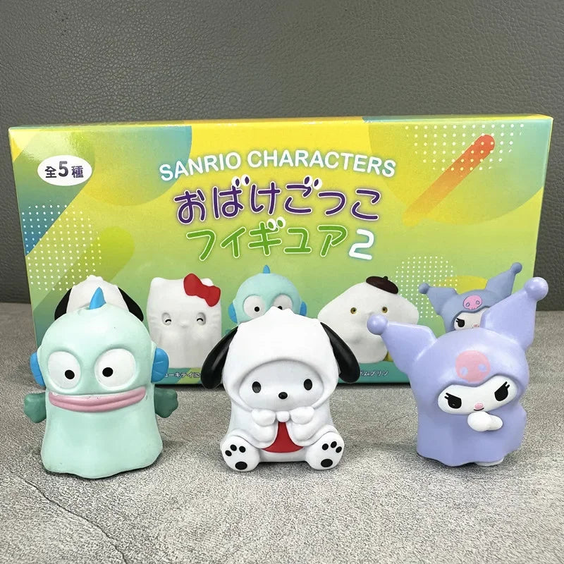 Sanrio Ghost Suit Blind Box Mini Figures – Hello Kitty, Kuromi & Pompom Purin Collection