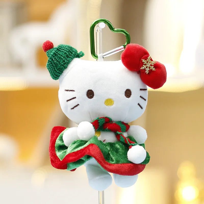🎄 Hello Kitty Christmas Plush Bag Charm 🎀 | Festive Little Companion ✨