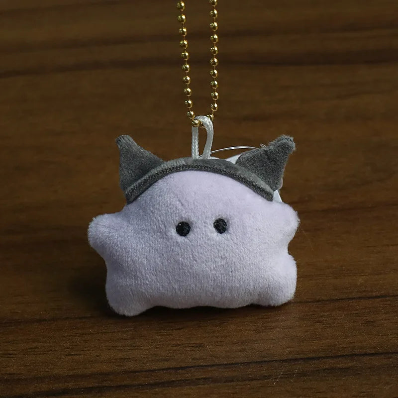 Sanrio Halloween Ghost Mini Plush Keychain - Kawaii Hello Kitty Kuromi Cinnamoroll My Melody PomPomPurin Bag Charm