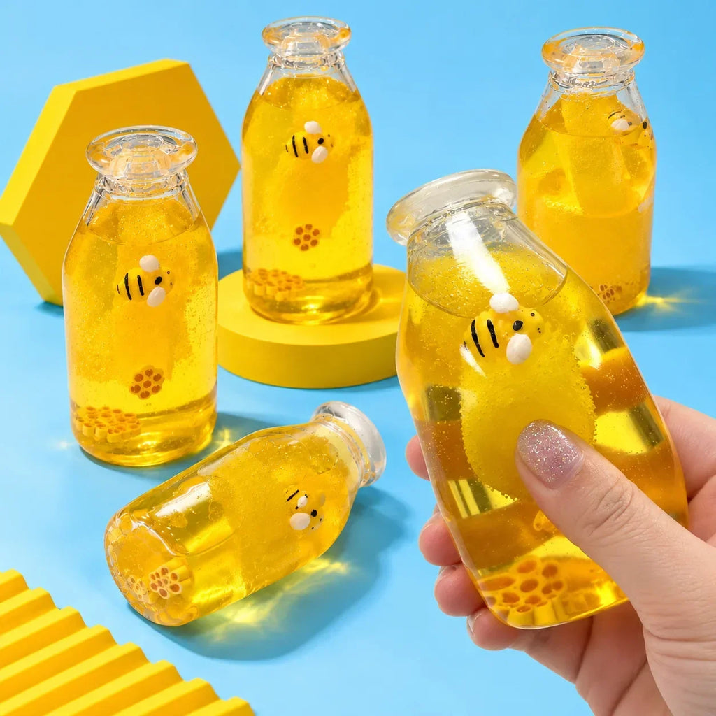 🍯 Honey Bottle Squishy | Quick-Rebound Novelty Squeeze Toy ✨