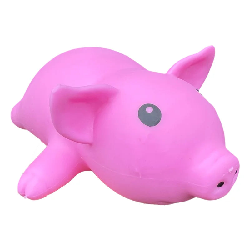 Kawaii Jumbo Pink Pig Squishy Toy - Stretchable Piglet Fidget Toy, Cute Pet Squeeze Gift for Friends