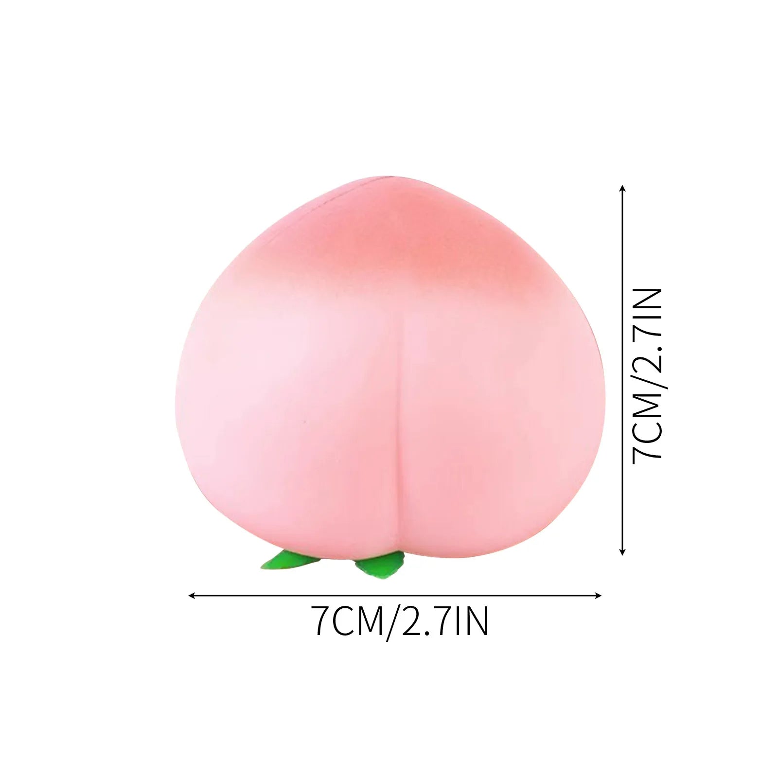 Fidget Toy Cartoon Peach PU Squishy Slow Rising Anti Stress Decompression Kawaii Kids Squishies Toys Gift