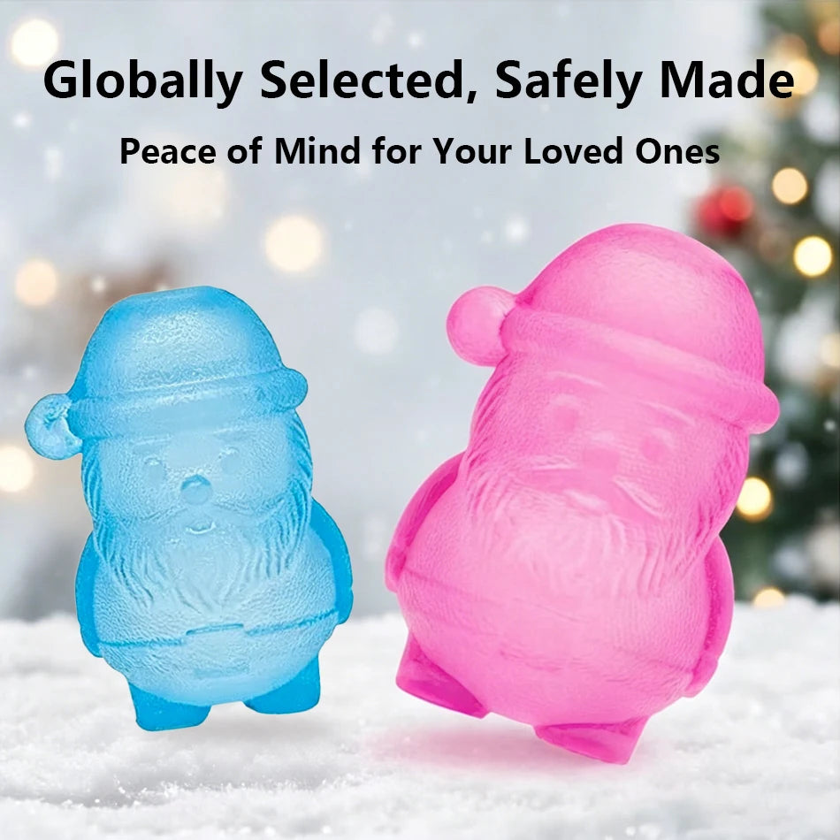Frosted Jelly Santa Squishy 🎅🎄❄️