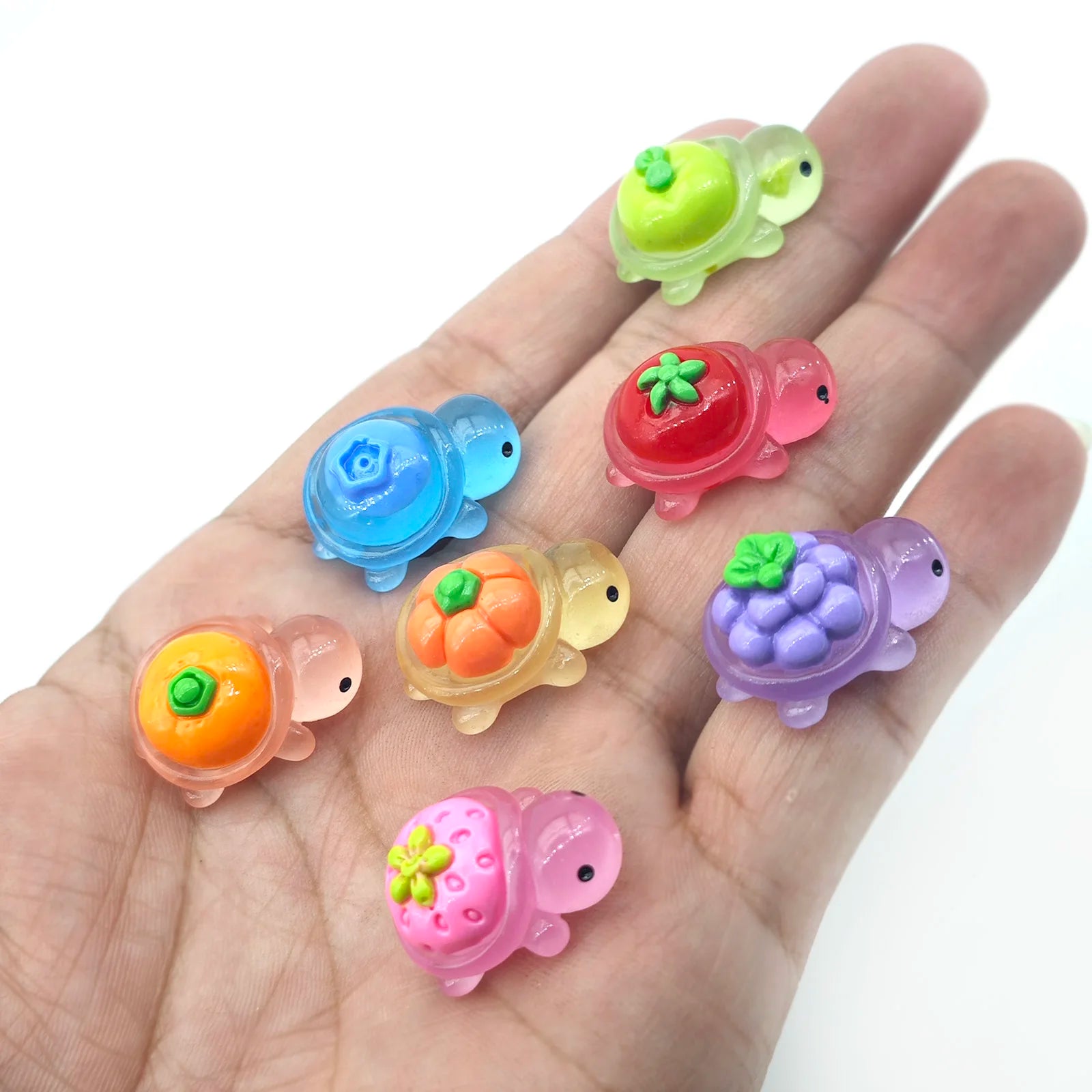 Mini Ocean Resin Turtle Animals Tiny Sea Animals Figurines Marine Miniature Animals Aquarium Ornaments Home Decorations