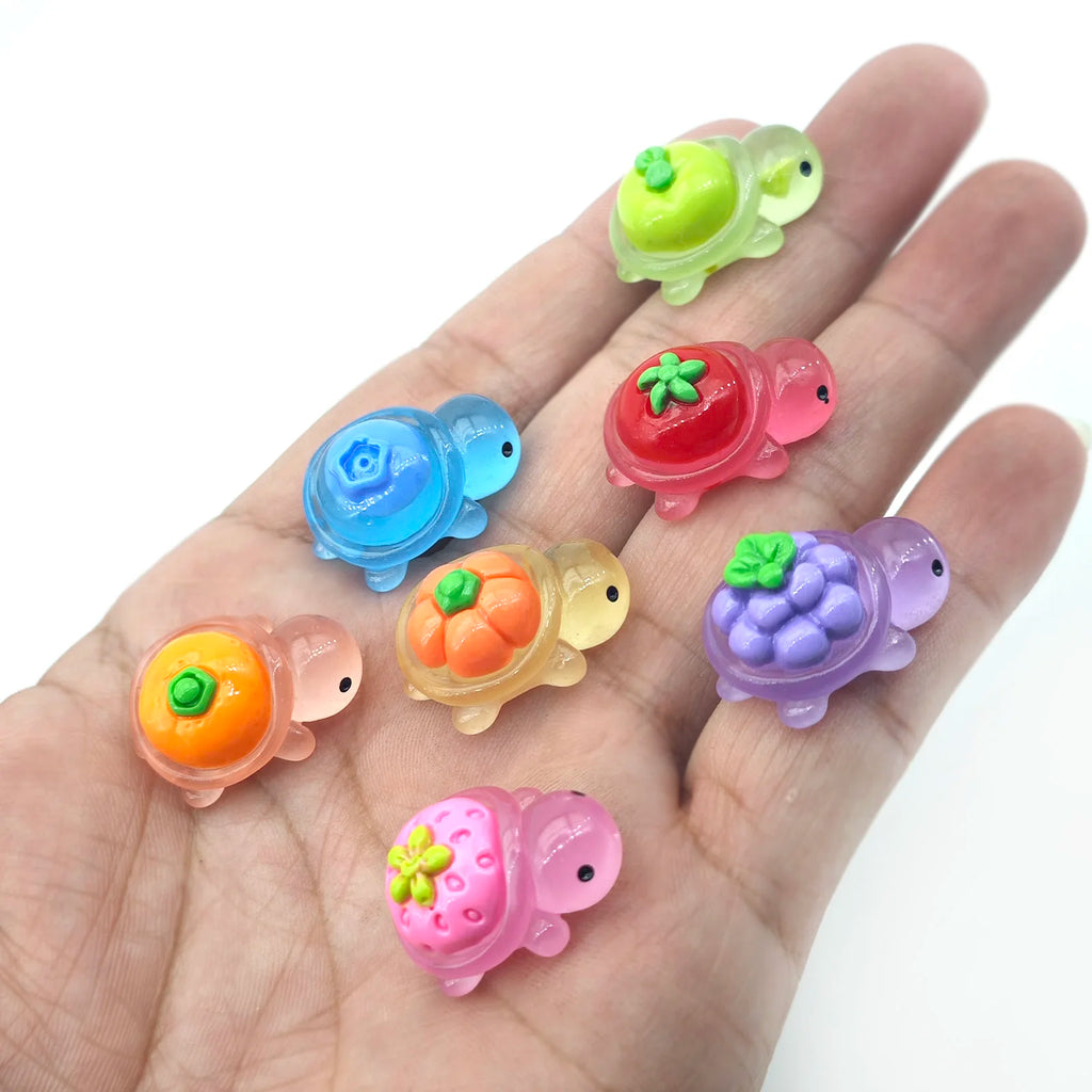 Mini Ocean Resin Turtle Animals Tiny Sea Animals Figurines Marine Miniature Animals Aquarium Ornaments Home Decorations