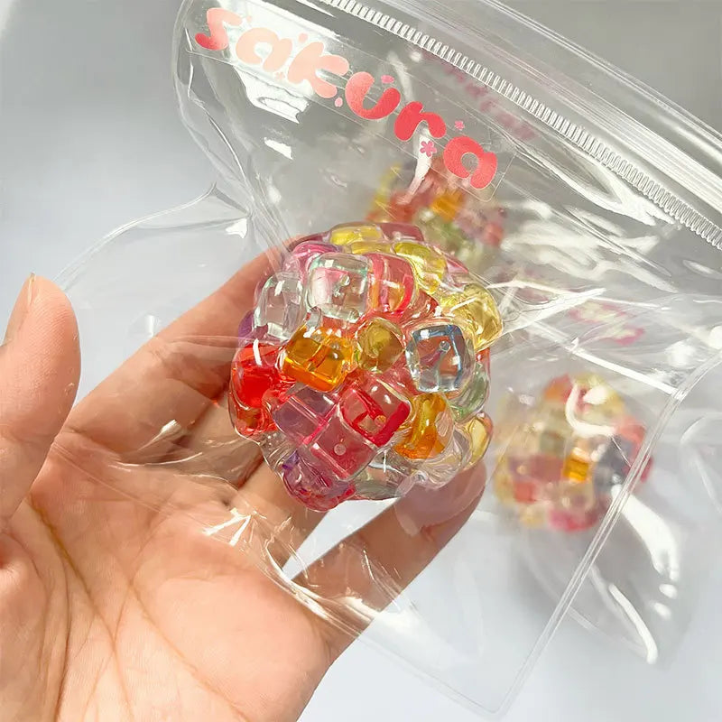 Ice Bead Squishy Ball – Super Soft Sensory Fidget Toy for Kids & Adults