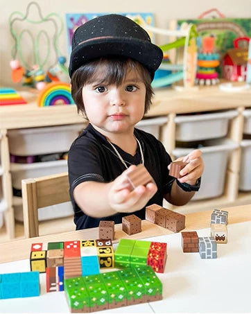 Super Magnetic Blocks Toys for Boys Girls 3+ Build Mine World Magnet Building Brick Cubes STEM Game Sensory Gift Set for Kids