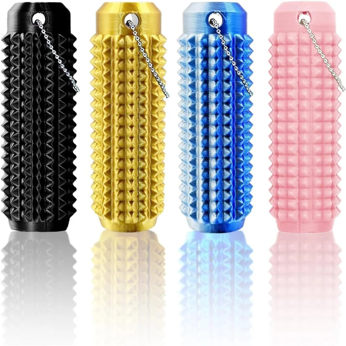 Spiky Fidget Roller Keychain – Calming Sensory Tactile Toy for Adults & Kids