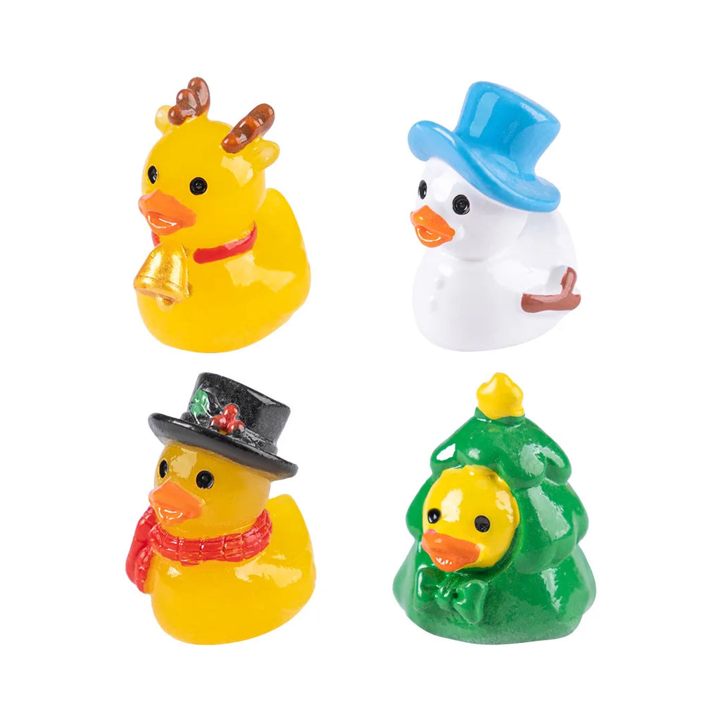 Mini Christmas Yellow Duck Resin Figurines 🦆🎄🎁