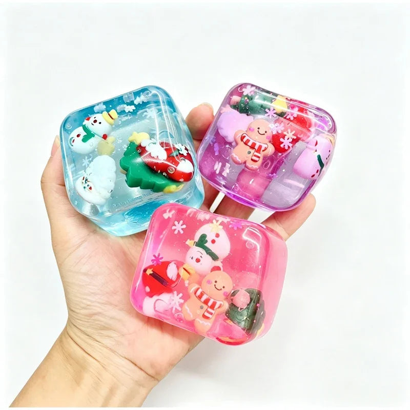 Kawaii Christmas Ice Cube Squishy 🎄🎅❄️