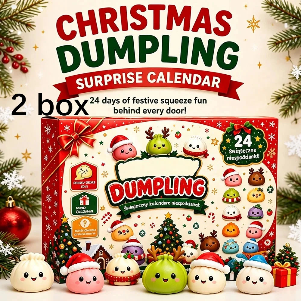 🎄 2026 Christmas Squishy Advent Calendar 🎁 | 24-Day Dumpling Surprise Box ✨