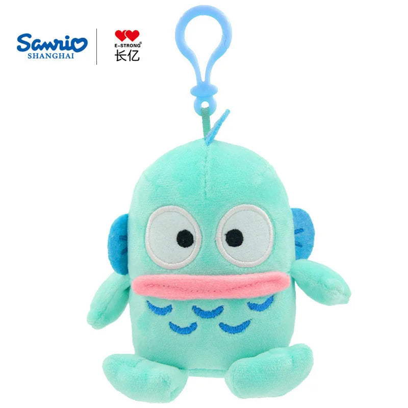 Sanrio Plush Pendant Charm - Kawaii Hangyodon Kuromi My Melody Stuffed Doll Keychain - Birthday Gift
