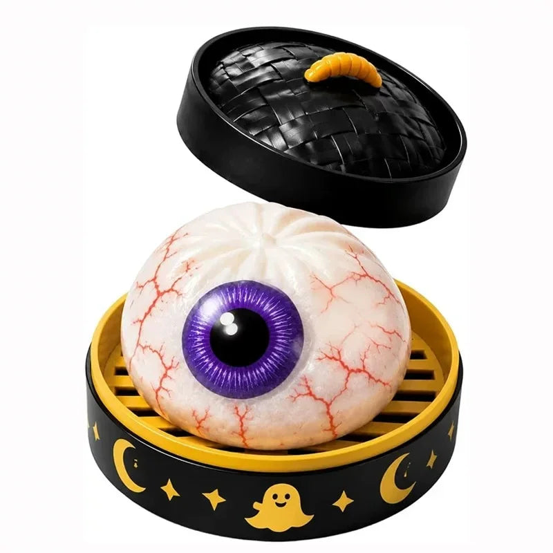 Cartoon Ghost Bun Squishy Toy – Soft Slow-Rising Squeeze Toy | Cute Halloween Ghost Gift & Collectible