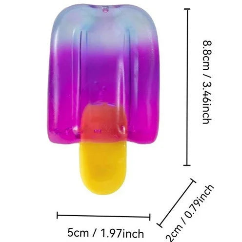 Popsicle Squishy Fidget Toy – Gradient Color Slow-Rise Squeeze Toy for Adults & Kids