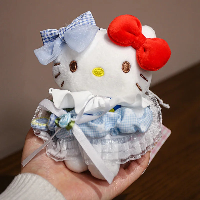 Sanrio Hello Kitty Plush Stuffed Pendant Keychain - 15cm Kawaii Kitty Cat Charm - Birthday Gift