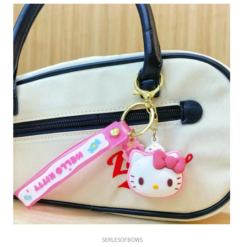 Sanrio Snack Series Keychain – Kuromi & Friends Cute Anime Bag Charm