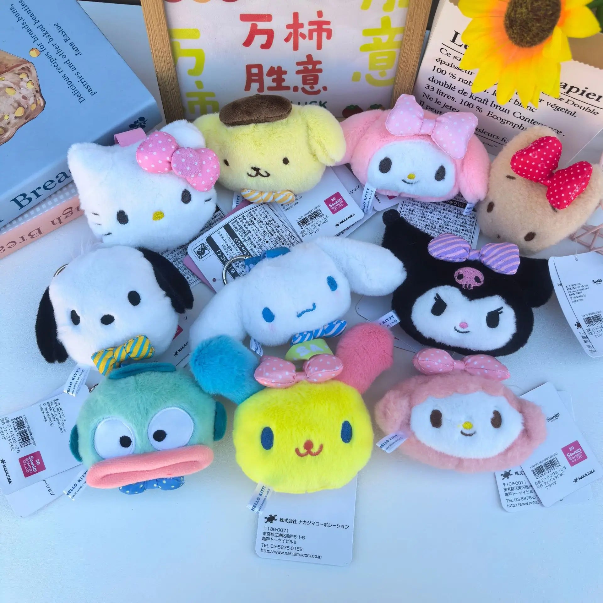 Kawaii Sanrio Plush Keychain – Cinnamoroll, Usahana & Friends Backpack Pendant Doll | Cute Gift