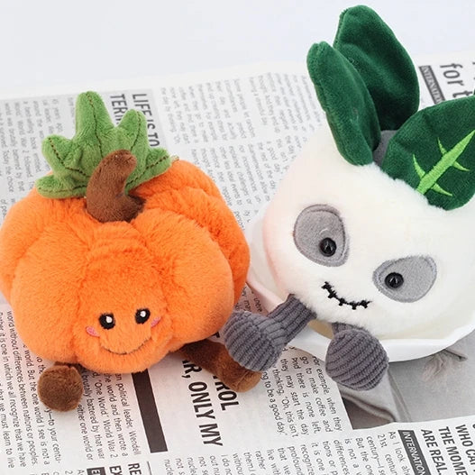 Halloween Plush Toys Cute Pumpkin Mummy Skeleton Stuffed Vegetable Dolls Funny Cartoon Bag Pendant Plushies Keychains Gifts Girl