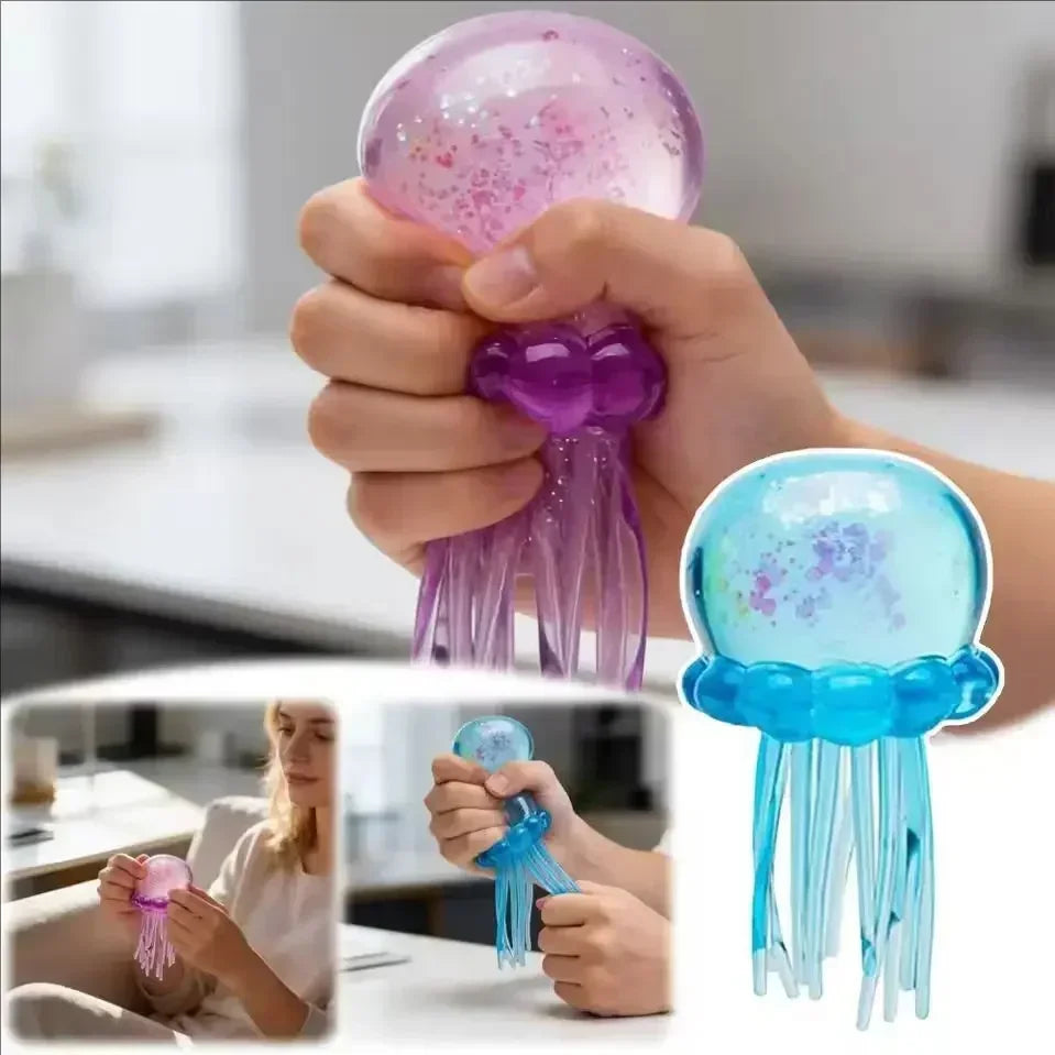 Jellyfish Square Squish Blind Box – Water Jelly Sensory Soft Squeeze Fidget Toy