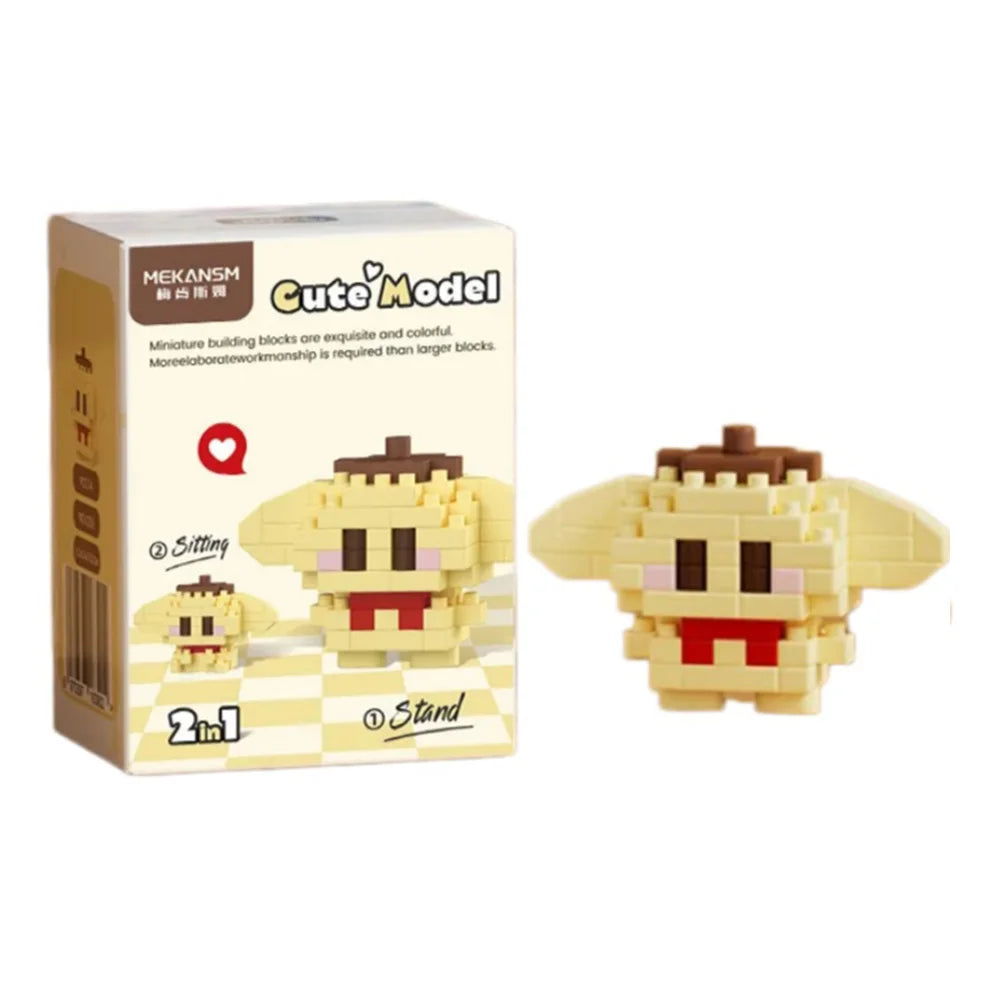 Sanrio Series Building Blocks Mini Figure Set - Hello Kitty Cinnamoroll My Melody Kuromi Pochacco Puzzle Toy Gift