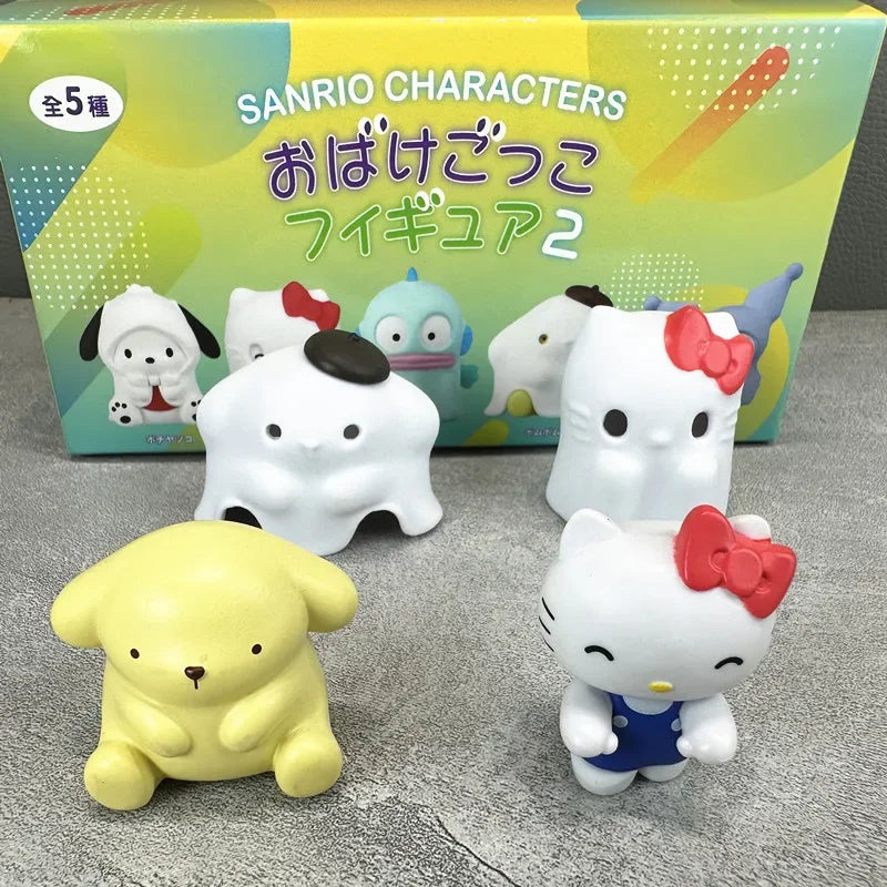 Sanrio Ghost Suit Blind Box Mini Figures – Hello Kitty, Kuromi & Pompom Purin Collection
