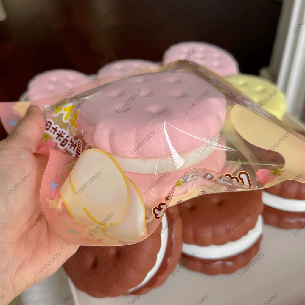Cake Squishy Slow-Rise Squeeze Toy – Realistic Mousse Cake Fidget Toy for Adults & Kids