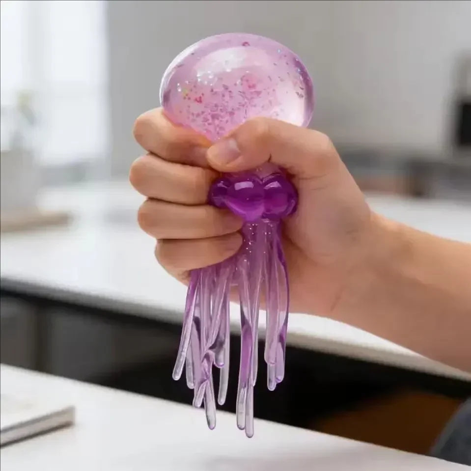 Jellyfish Square Squish Blind Box – Water Jelly Sensory Soft Squeeze Fidget Toy