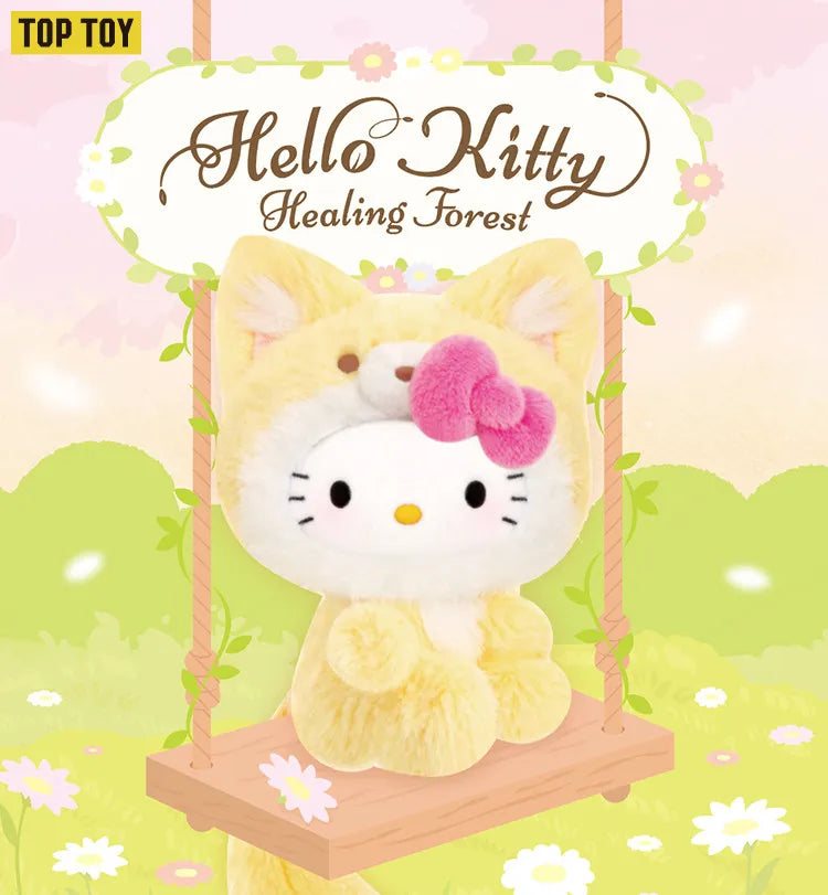 TOPTOY Sanrio Hello Kitty Healing Forest Series Blind Box – Collectible Doll Keychain & Desktop Ornament