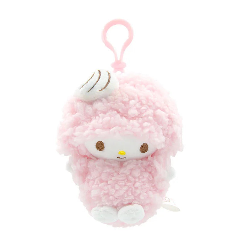 Sanrio Plush Pendant Charm - Kawaii Hangyodon Kuromi My Melody Stuffed Doll Keychain - Birthday Gift