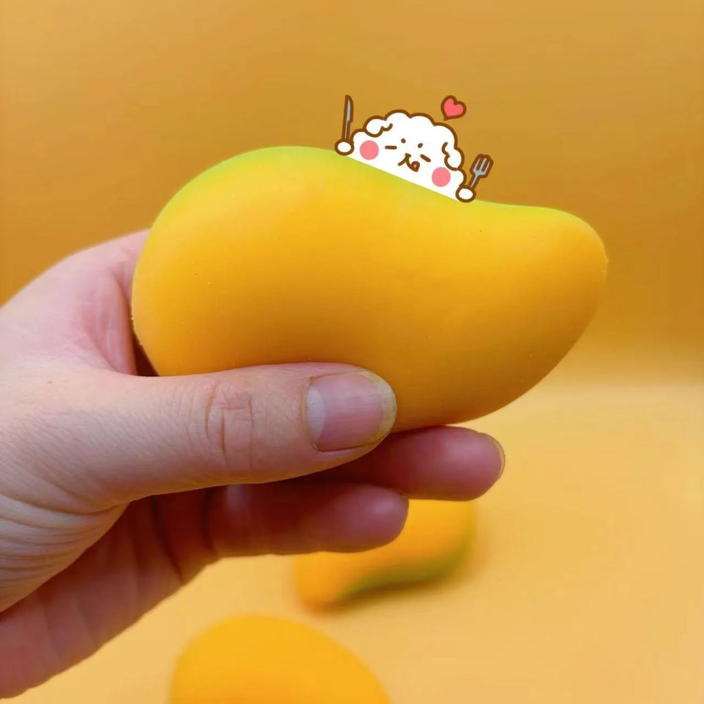 Stress Relief Toy Mango Squishy Ball Super Slow Rebound Decompression Fidget Butter Toy Anxiety Relief