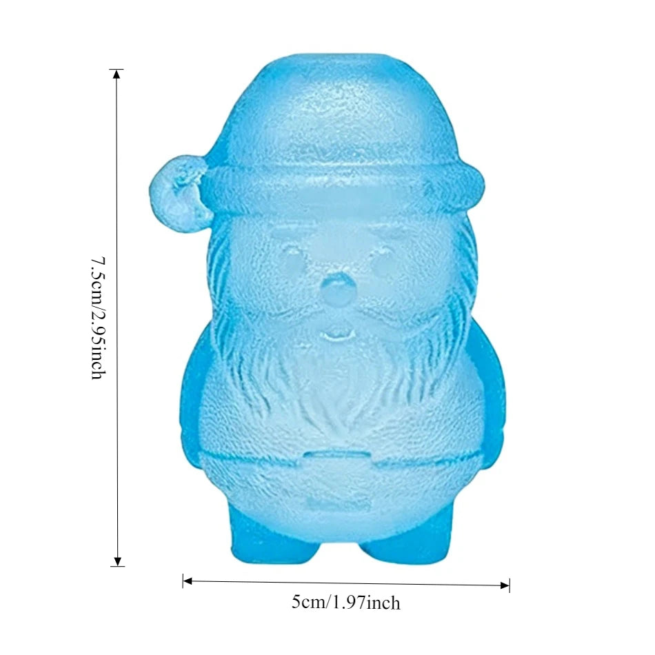 Frosted Jelly Santa Squishy 🎅🎄❄️