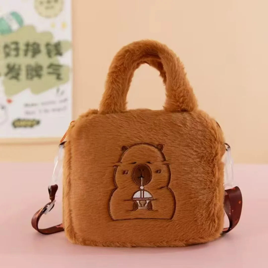 Sanrio Mini Plush Backpack & Cosmetic Bag – Kuromi, Cinnamoroll, My Melody & Hello Kitty | Kawaii Gift