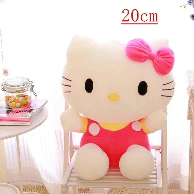 Hello Kitty Plush Doll - Kawaii Sanrio Stuffed Toy 20cm Birthday Gift for Kids